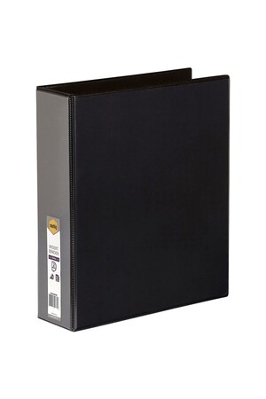 Marbig Binder Insert (A4 Clearview) - 4 D-Ring 50mm: Black