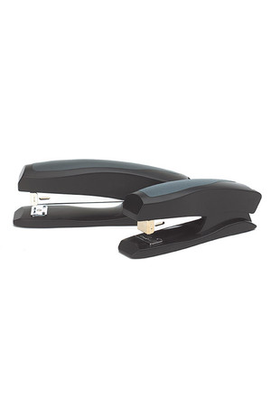 Marbig Stapler - Plastic Half Strip: Black