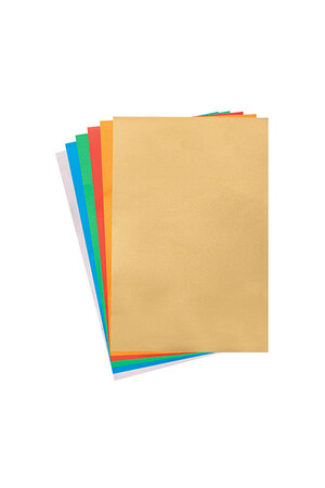 Aluminium Embossing Foil (A4) - Coloured: Pack of 10