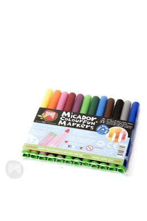 Micador Markers - Colourfun Medium Point: Assorted (Pack of 12)