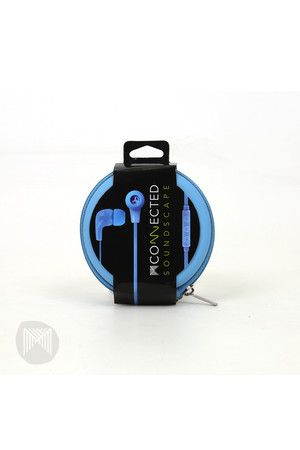 MConnected Earphones - Soundscape with Remote: Blue