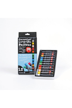 Micador Oil Pastels - Large Colourfun (Pack of 12)