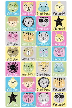 Scandi Animals Reward Stickers