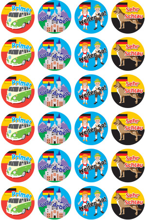 German Language Stickers (Previous Design)