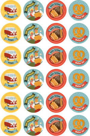 German - Merit Stickers (Pack of 96)