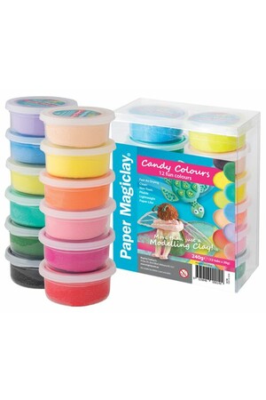 Paper Magiclay - 240g: Candy Colours (Pack of 12)