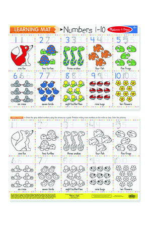 Colour-a-Mat - Numbers 1-10