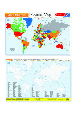 Colour-a-Mat - World Map