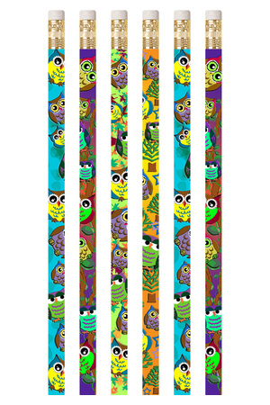 Owls & Frogs Pencils - Pack of 10