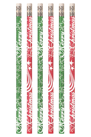 Christmas Glitters Pencils - Pack of 10
