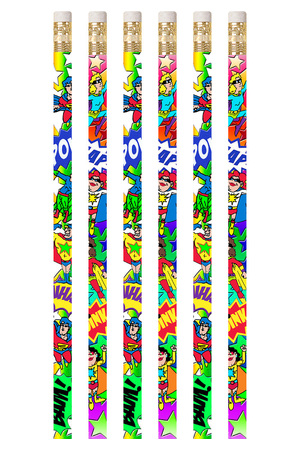 Super Heroes Pencils - Pack of 10