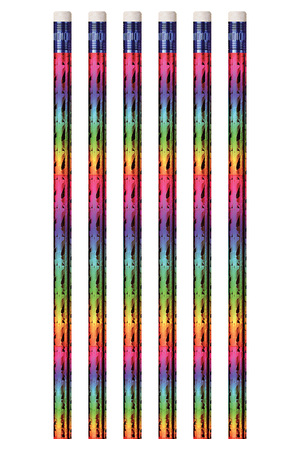 Rainbow Glitz Pencils - Pack of 10