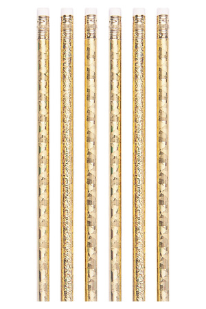 Gold Glitz Pencils - Box of 100