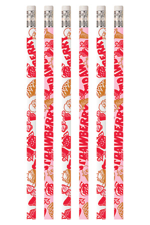 Strawberry Scented Pencils - Pack of 10
