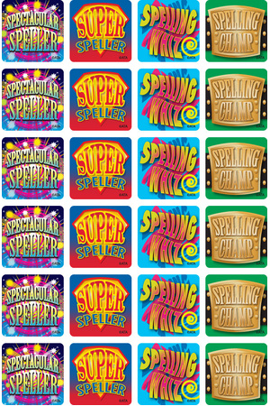 Spelling Merit Stickers (Previous Design)