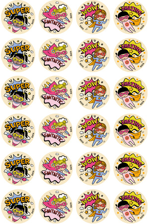 Super Kid (Girl) - Merit Stickers (Pack of 96)