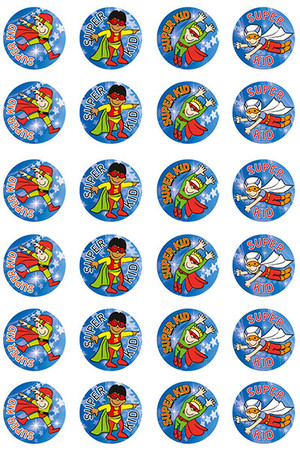 Super Kid (Boy) Merit Stickers (Previous Design)