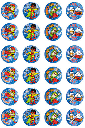 Super Kid (Boy) Merit Stickers (Previous Design)