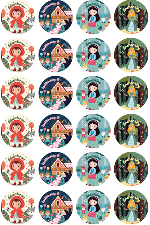 Fairy Tales Merit Stickers