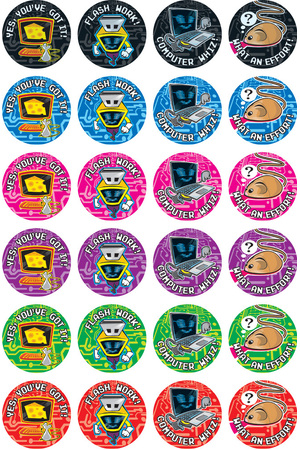 Computer Whizz Merit Stickers (Previous Design)