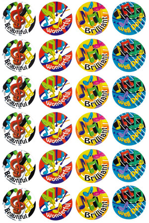 Music Maestros Merit Stickers (Previous Design)