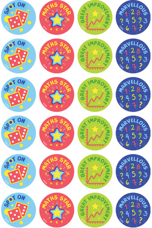 Maths Star - Merit Stickers (Pack of 96)