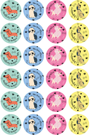 Happy Dogs - Merit Stickers (Pack of 96)