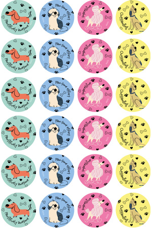 Happy Dogs Merit Stickers