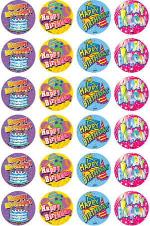Birthday Merit Stickers (Previous Design)