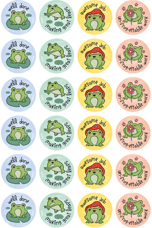 Frogs - Merit Stickers (Pack of 96)