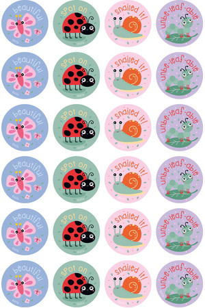 Garden Insects Merit Stickers