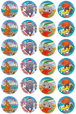 Australiana Merit Stickers (Previous Design)