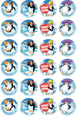Playful Penguins Merit Stickers (Previous Design)