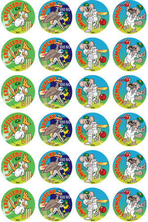 Australian Cricket Merit Stickers