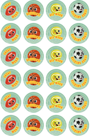 Sports Balls Merit Stickers
