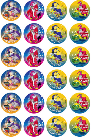 Witches And Wizards Merit Stickers (Previous Design)