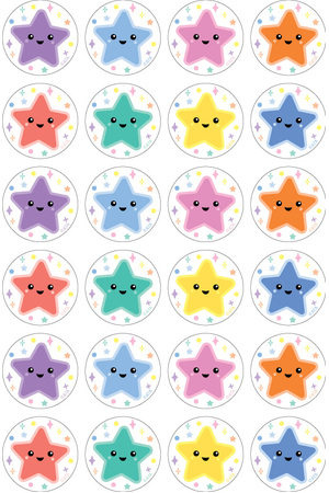 Happy Stars - Merit Stickers (Pack of 96)