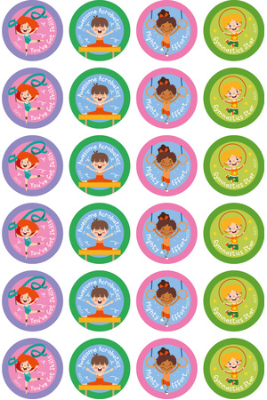 Gymnastics - Extracurricular Stickers (Pack of 96)