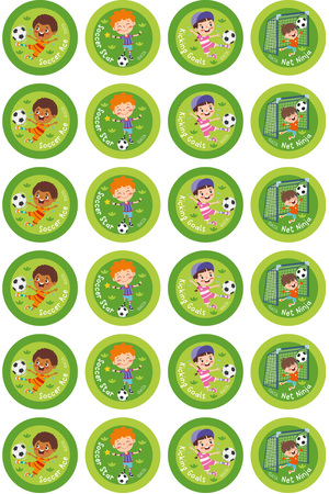 Soccer/Football - Extracurricular Stickers (Pack of 96)