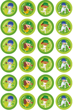 Cricket - Extracurricular Stickers (Pack of 96)