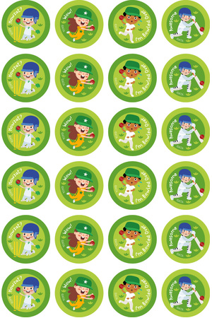 Cricket - Extracurricular Stickers (Pack of 96)