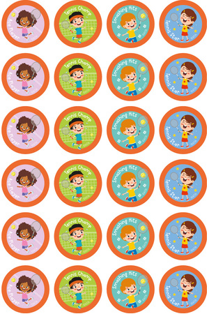 Tennis - Extracurricular Stickers (Pack of 96)
