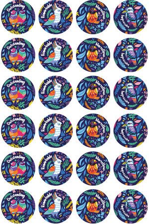 Australian Birds - Merit Stickers (Pack of 96)