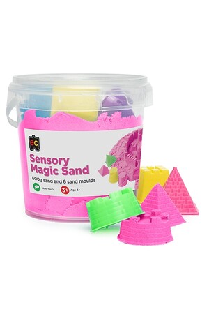 Sensory Magic Sand 600g - Pink (with moulds)