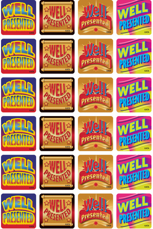 Well Presented Metallic Stickers