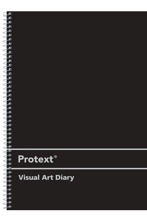 Protext A4 Visual Art Diary (Black Cover) - 60 Sheets