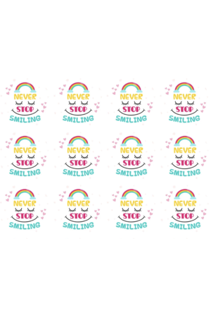 Never Stop Smiling - Reward Stickers