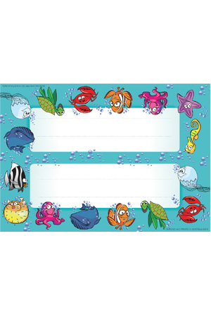 Sea Creatures Name Plate