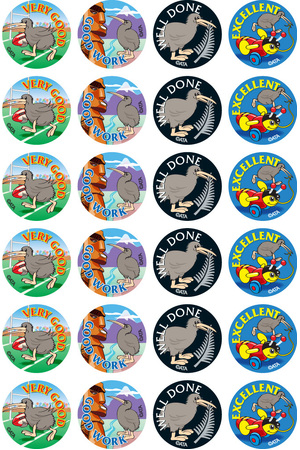New Zealand Design Merit Stickers