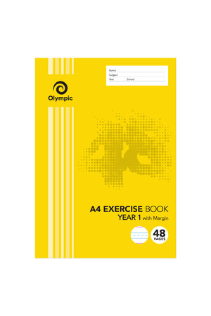 Olympic Exercise Book - A4 Year 1: 48pg (Pack of 20)